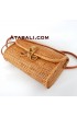 Ata long wallet bag with ribbon clip